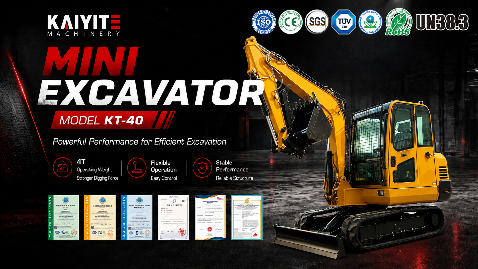 KT-40 MINI EXCAVATOR