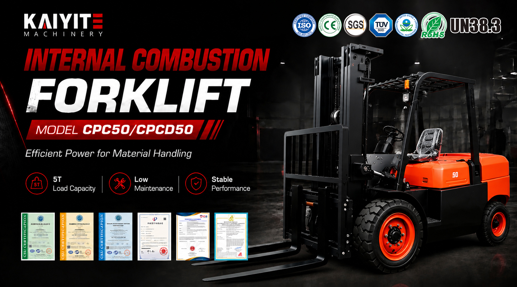 5 Ton Internal Combustion Forklift
