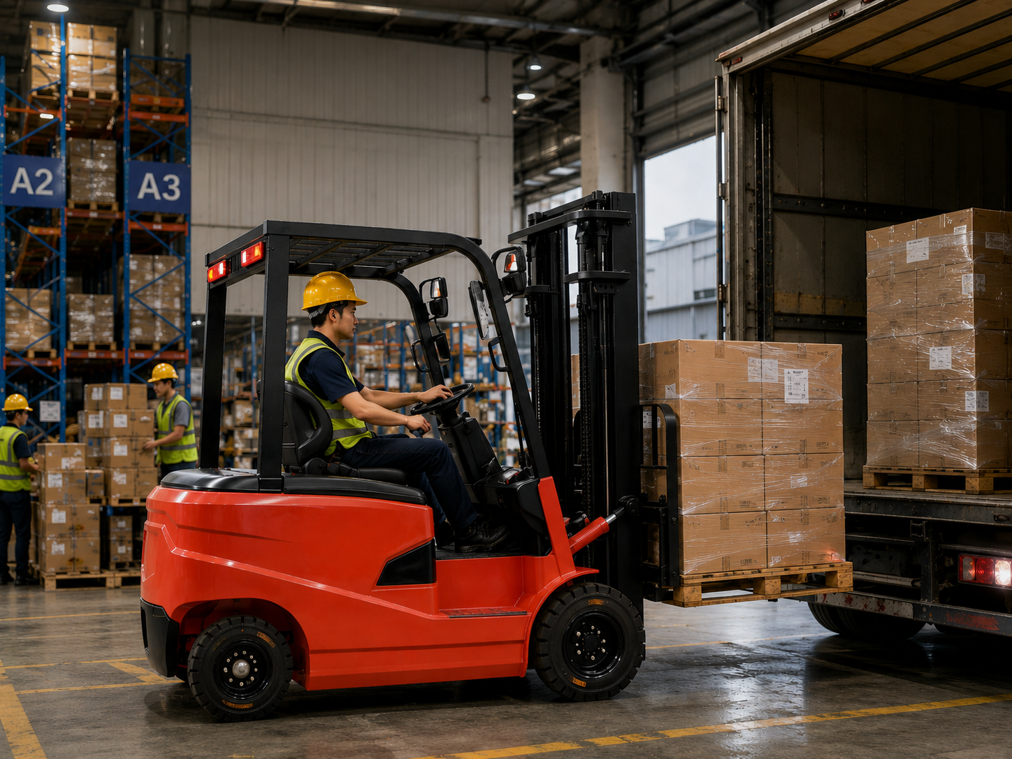 KAIYIT elektrisk gaffeltruck-løsning til kystnære logistikhub med høj luftfugtighed – en komplet succes med elektrificering