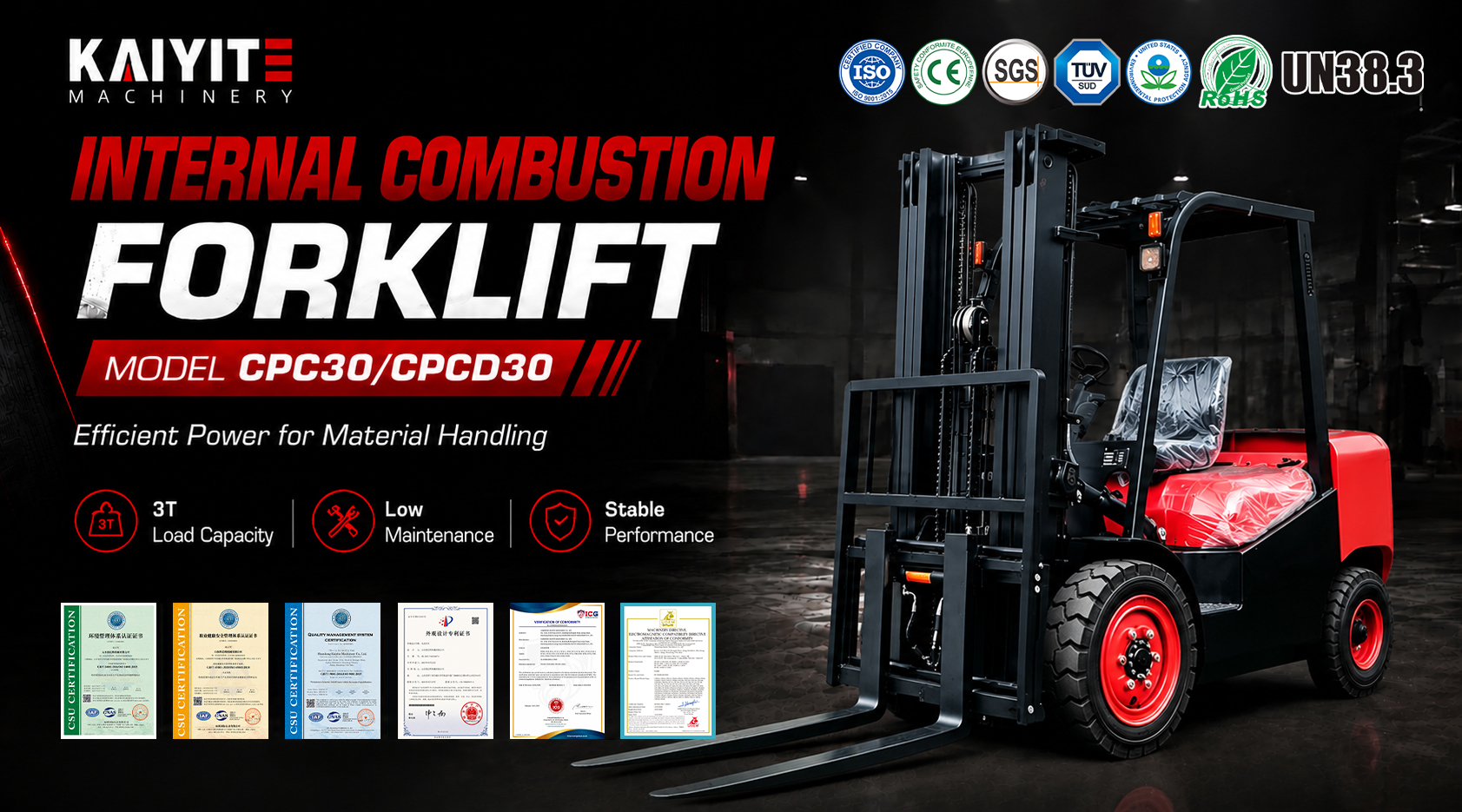 3 Ton Internal Combustion Forklift