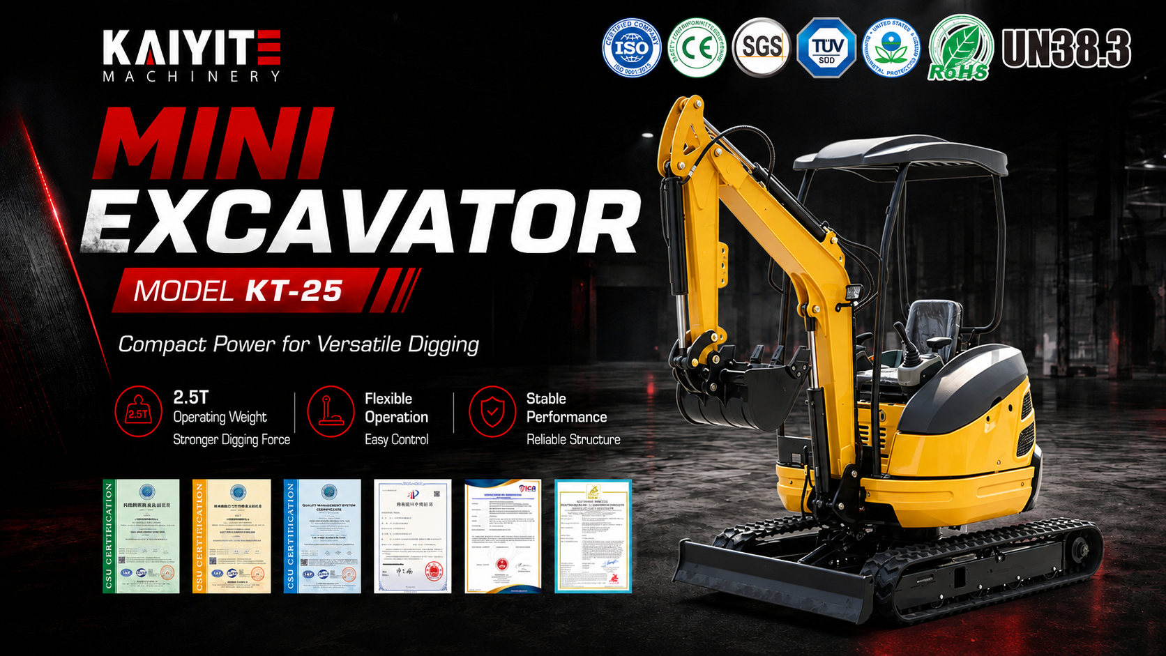 KT-25 MINI EXCAVATOR