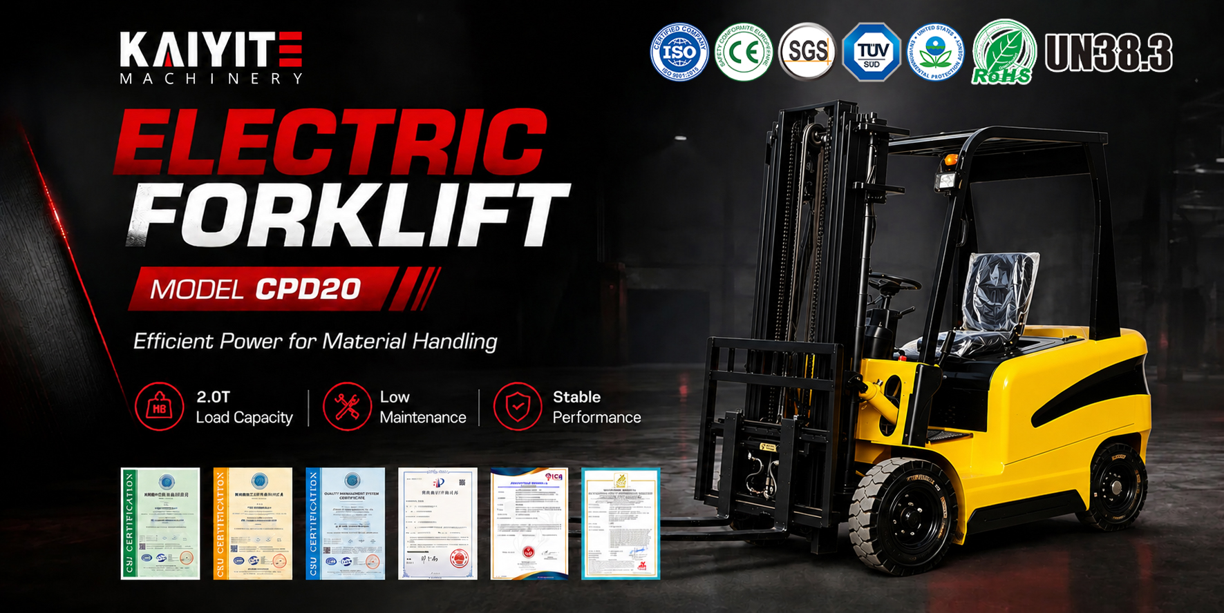 2 Ton Electric Forklift