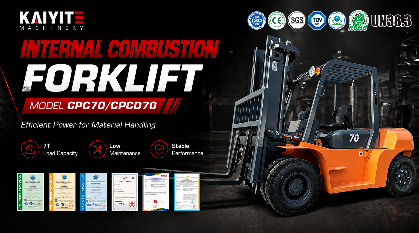 7 Ton Internal Combustion Forklift