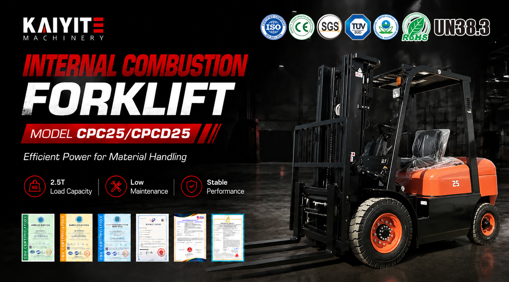 2.5 Ton Internal Combustion Forklift