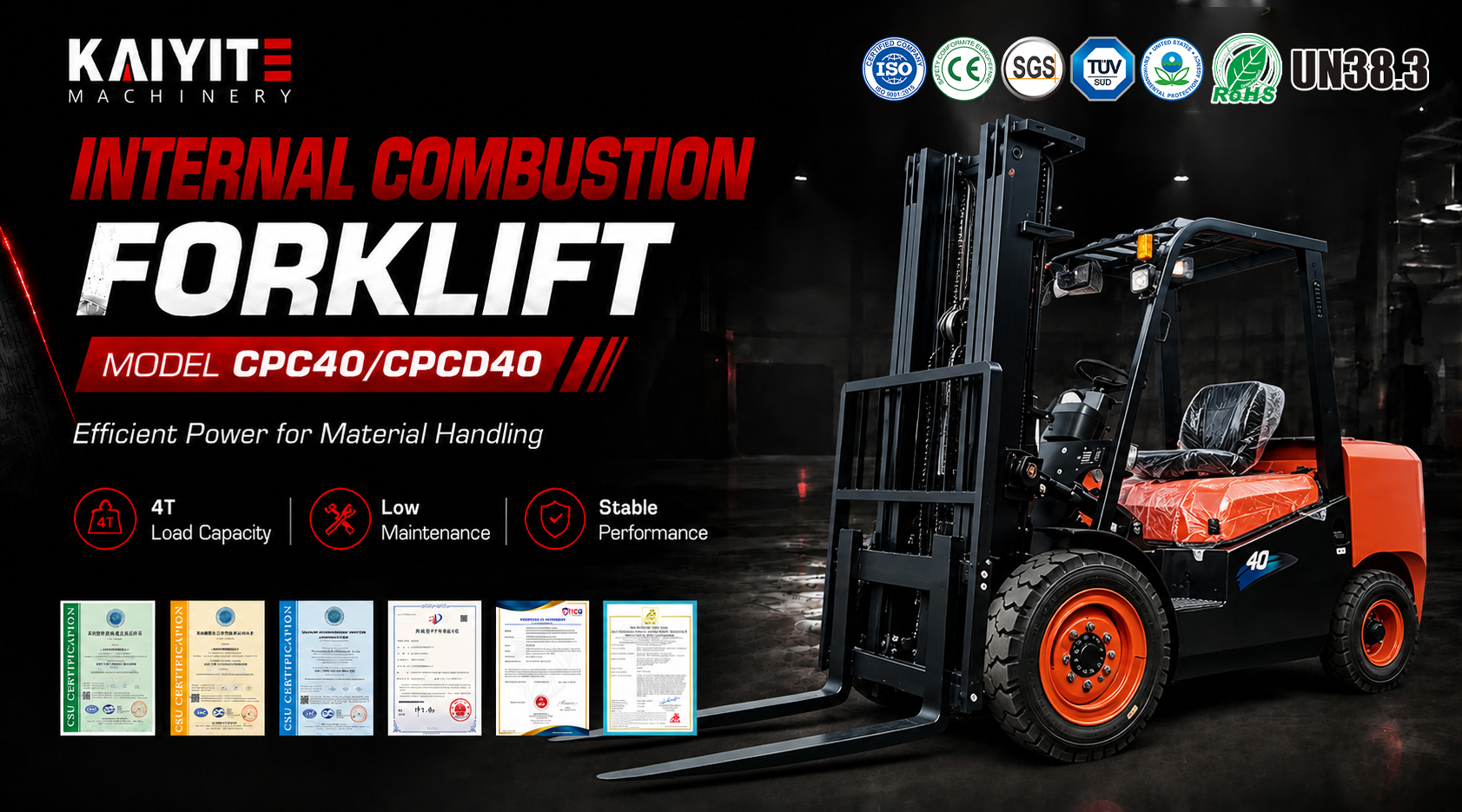 4 Ton Internal Combustion Forklift