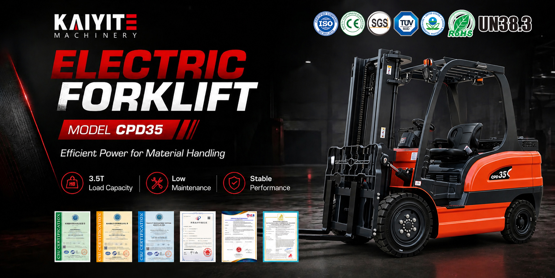 3.5 Ton Electric Forklift