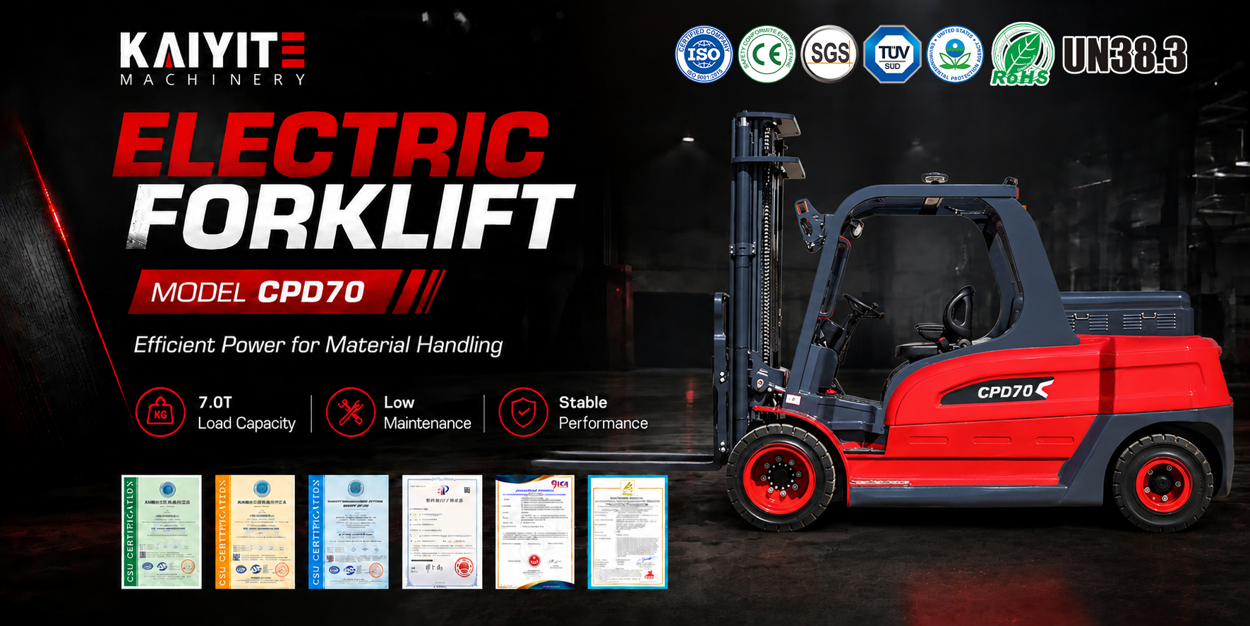 7 Ton Electric Forklift