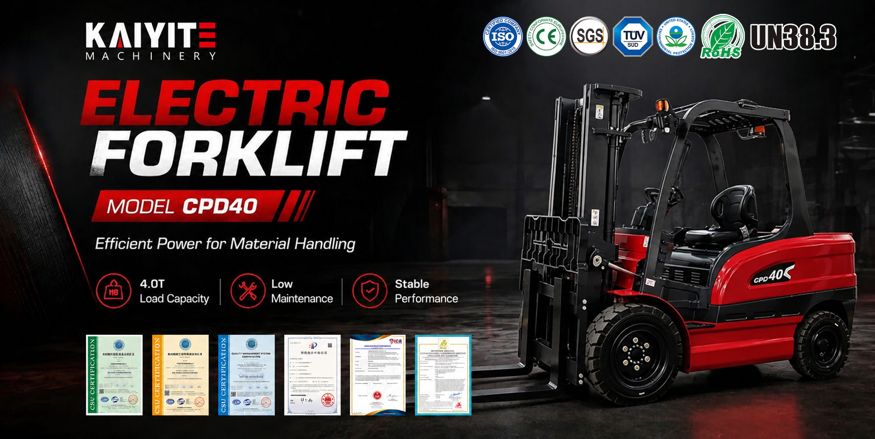 4 Ton Electric Forklift