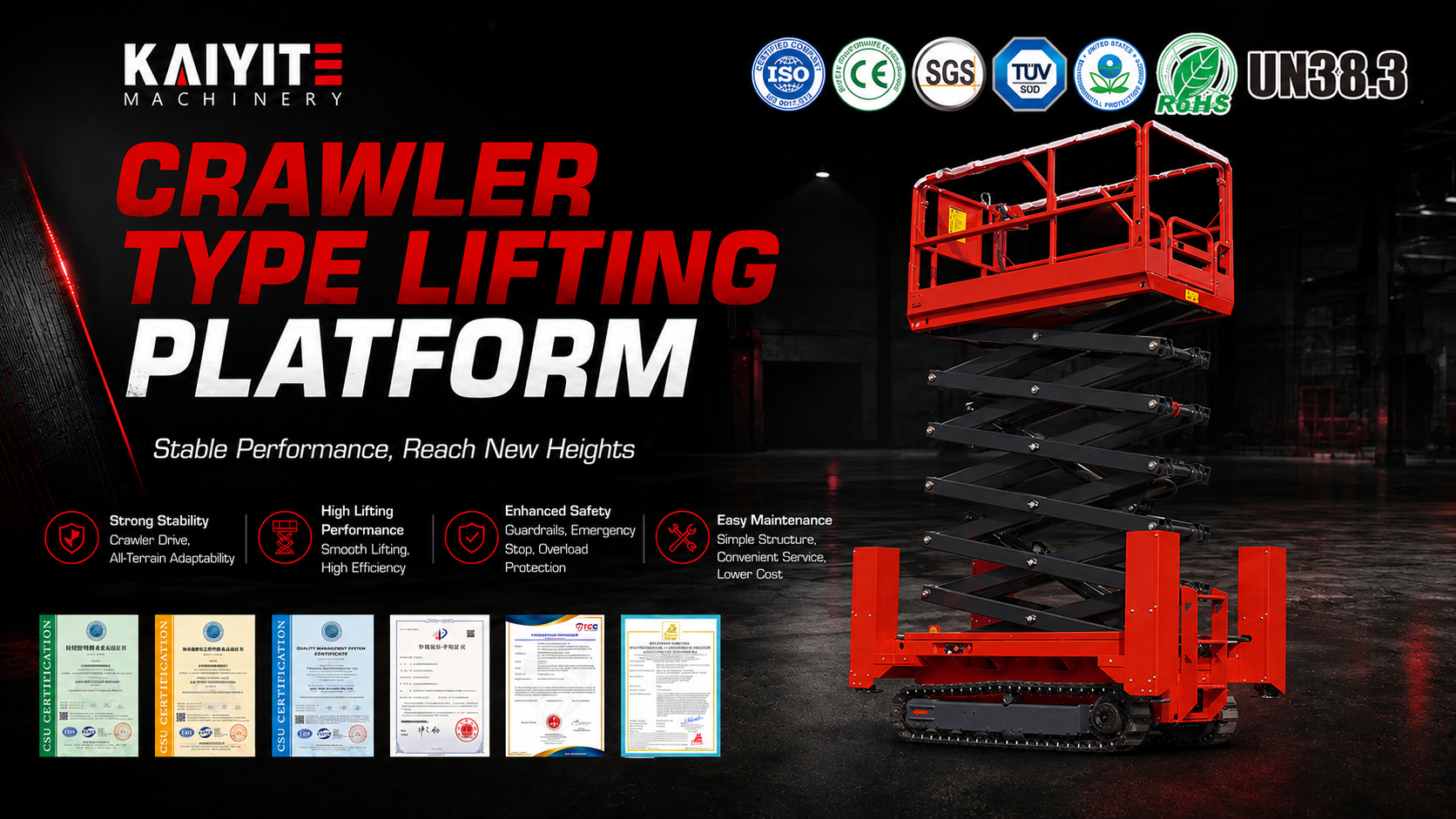 CRAWLER TYPE LIFTING PLATFORM