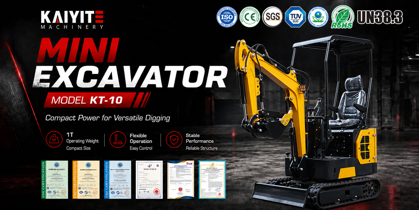 KT-10 MINI EXCAVATOR
