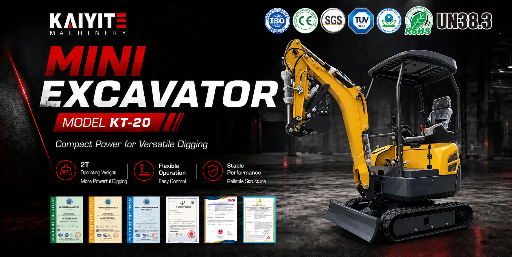KT-20 MINI EXCAVATOR