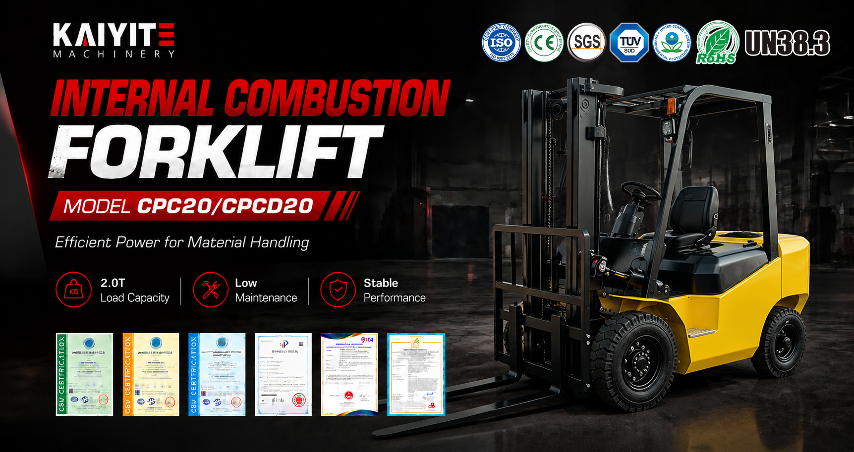 2 Ton Internal Combustion Forklift