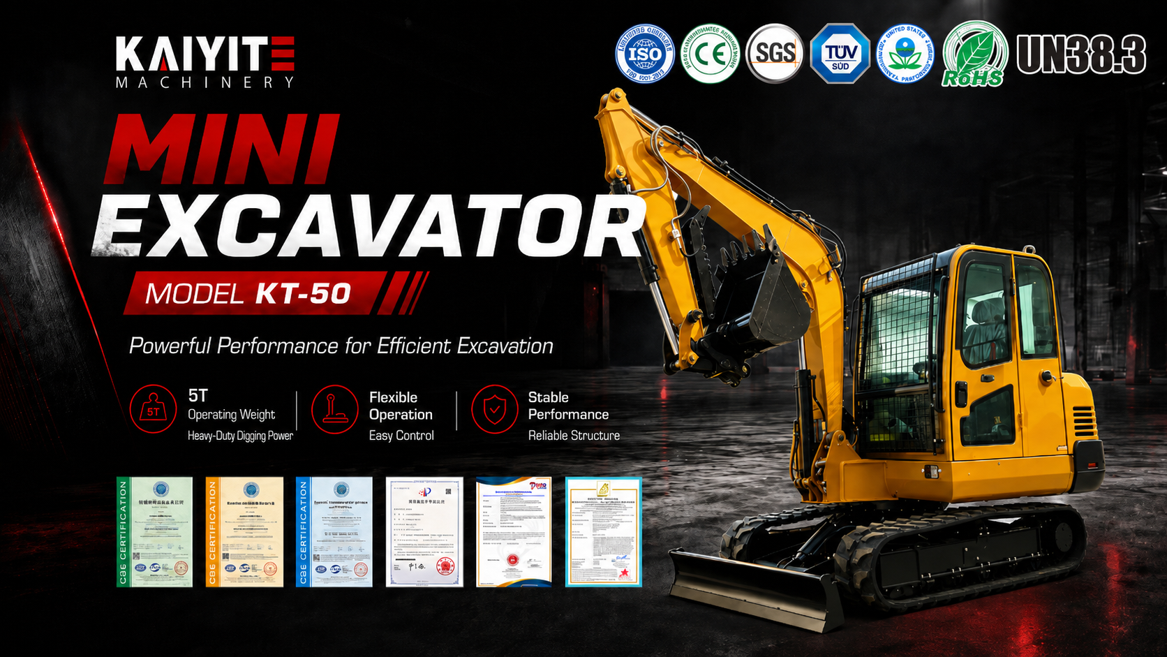 KT-50 MINI EXCAVATOR