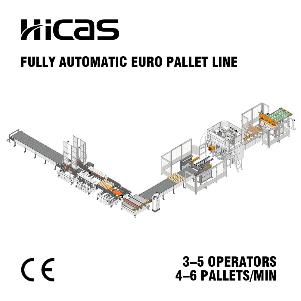 North American Custom EPAL EUR Pallet Production Line | HICAS SF1000