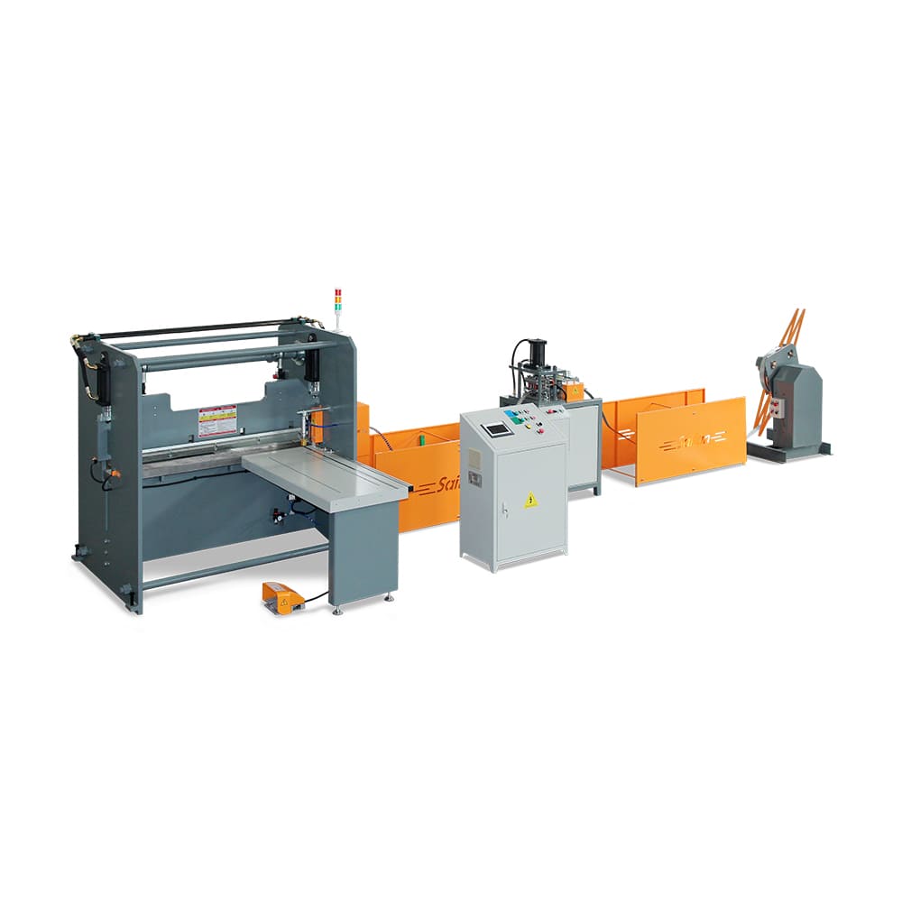 SF3302 Automatic Double-Hole Steel Strip Machine for Nailless Plywood Boxes
