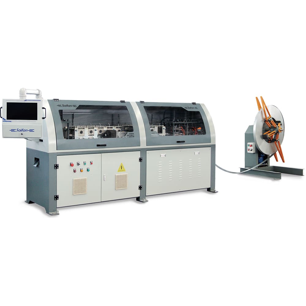 Máquina automática de envoltura de bordes con banda de acero SF3103