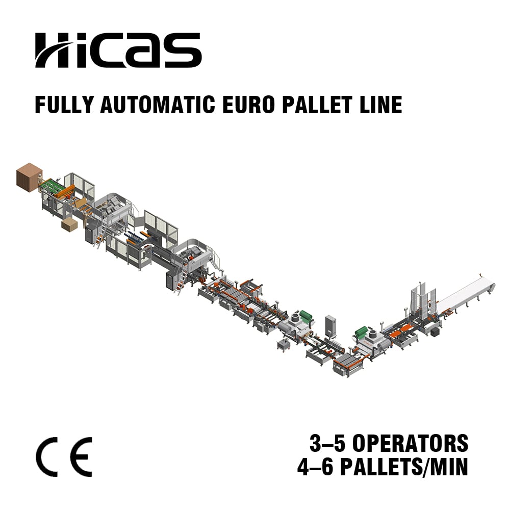 Fully Automatic EPAL EUR Pallet Line in Europe | HICAS SF1000
