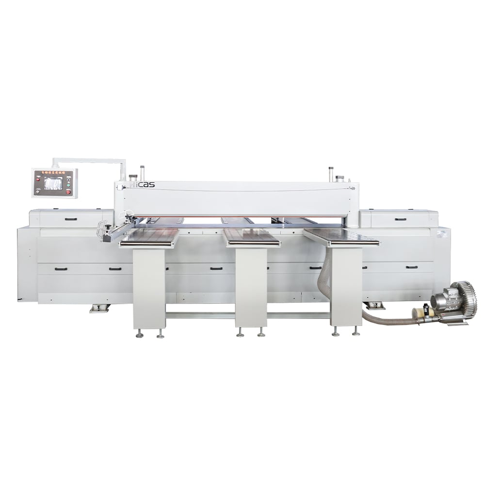 High-Accuracy Horizontal Semi-auto Beam Panel Saw 380V 13.2kW Woodworking Machine with PLC Core and Motor MJB270A