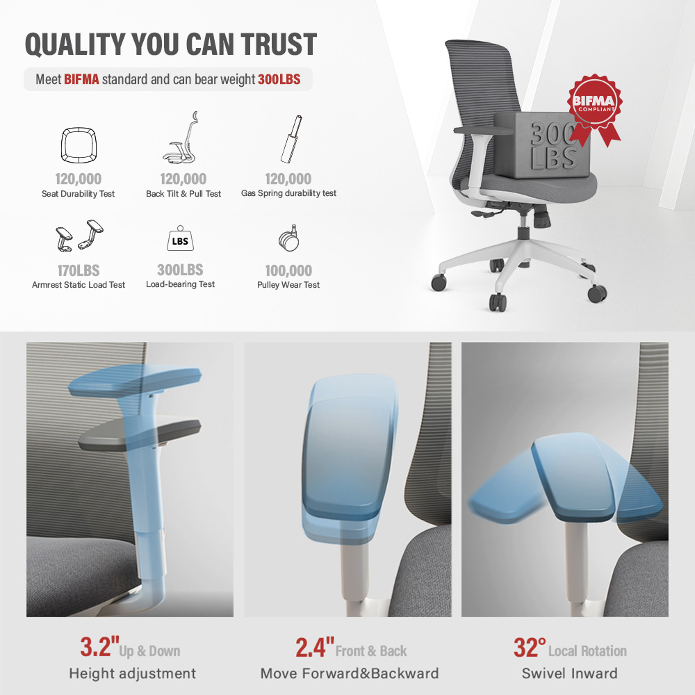 360-Degree Swivel and Mobility for Dynamic Work Environments
