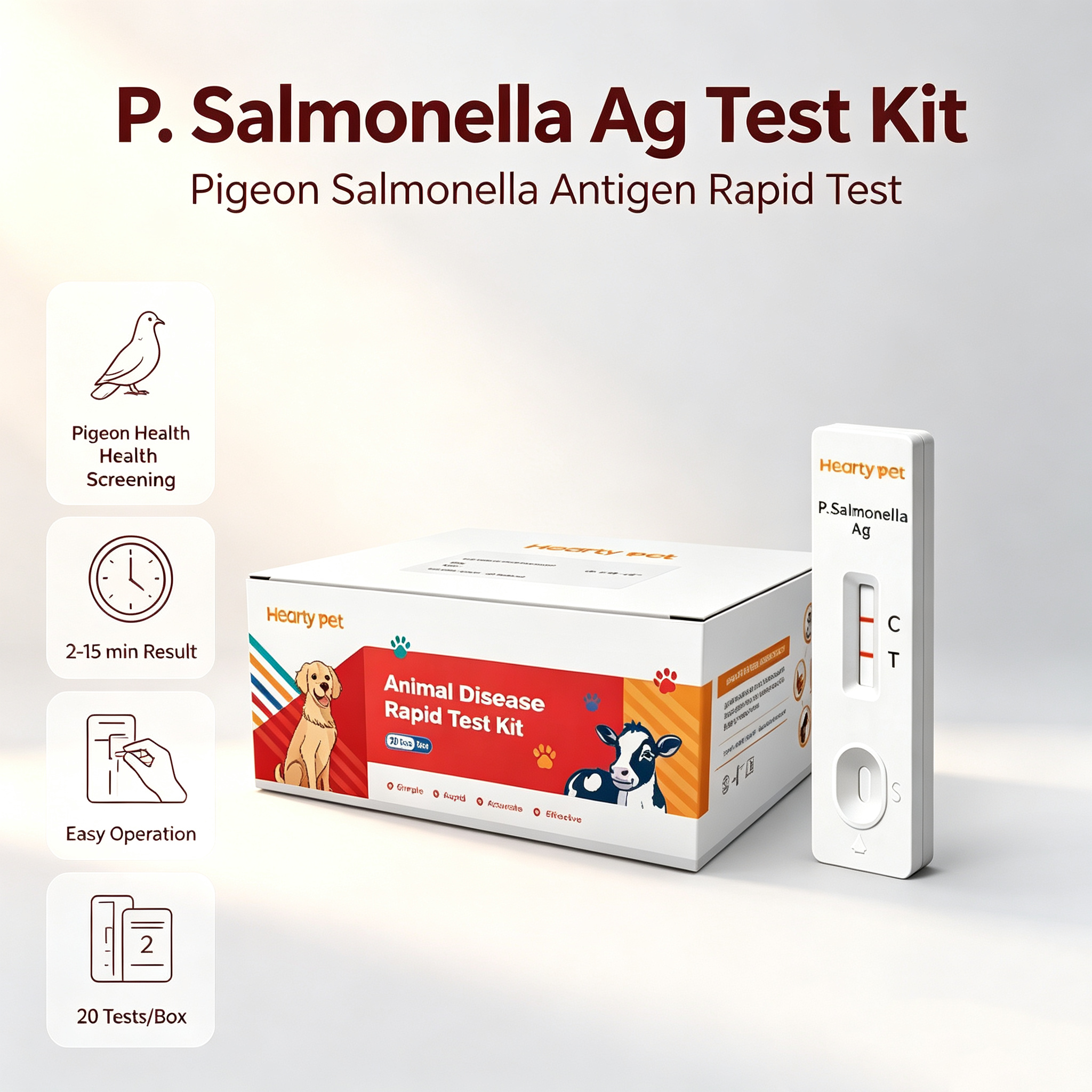 Pigeon & Pet Bird Salmonella Rapid Antigen Test Kit