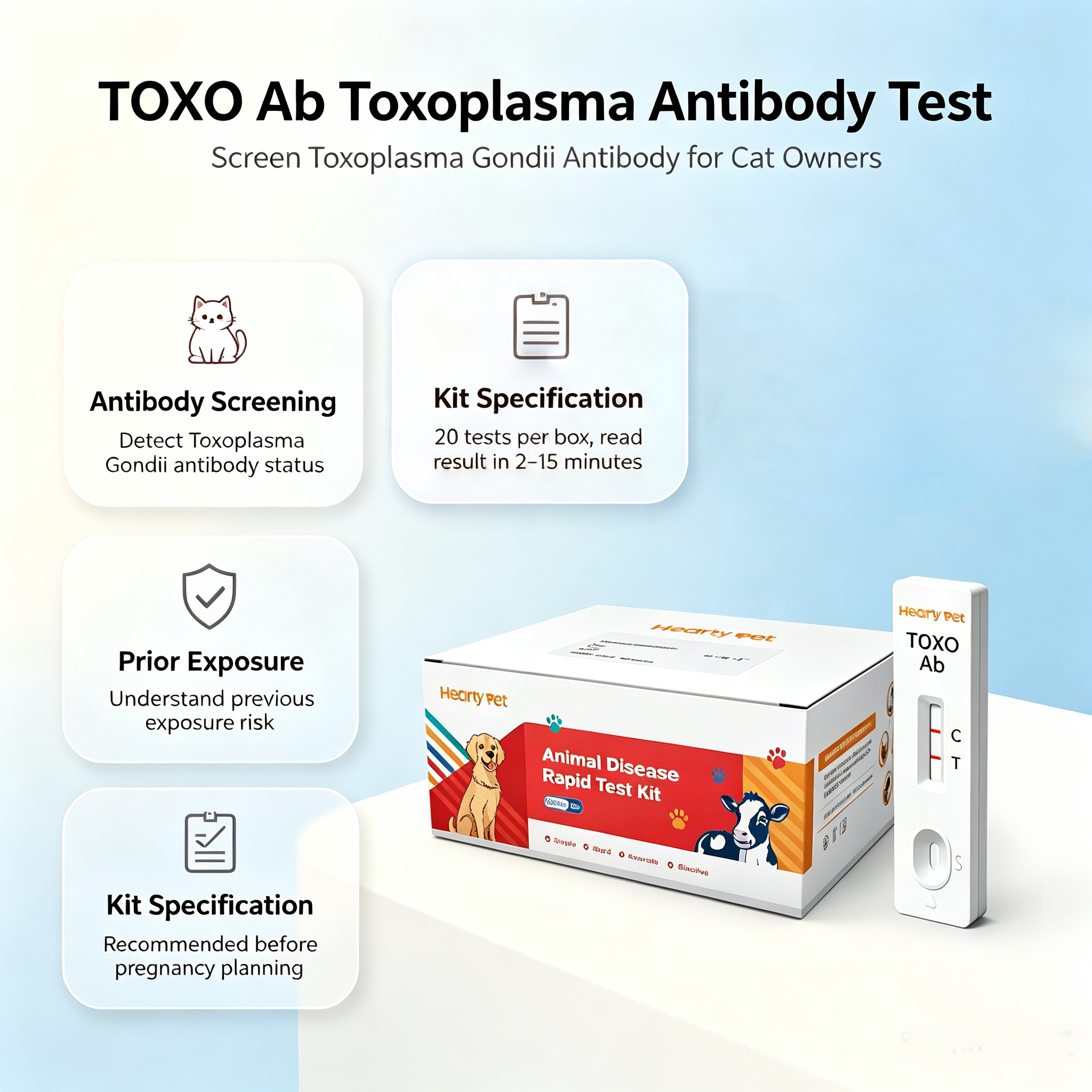 Feline Toxoplasma Antibody Rapid Test Kit