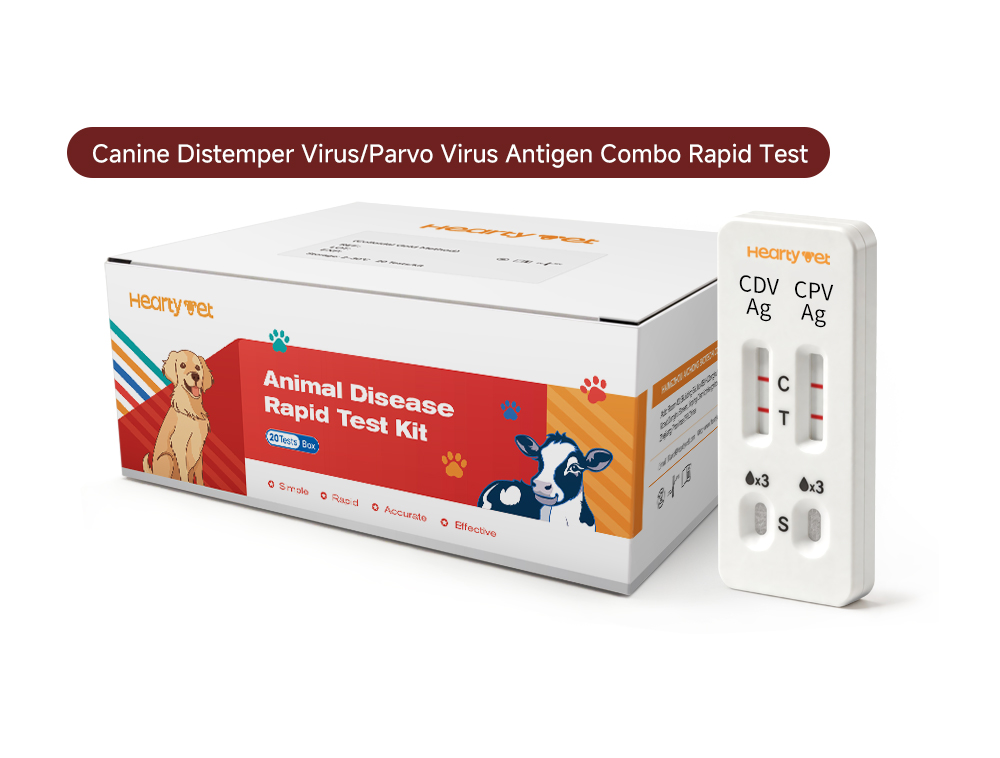 Canine Distemper + Parvovirus Dual Rapid Test Kit (CDV/CPV Ag)