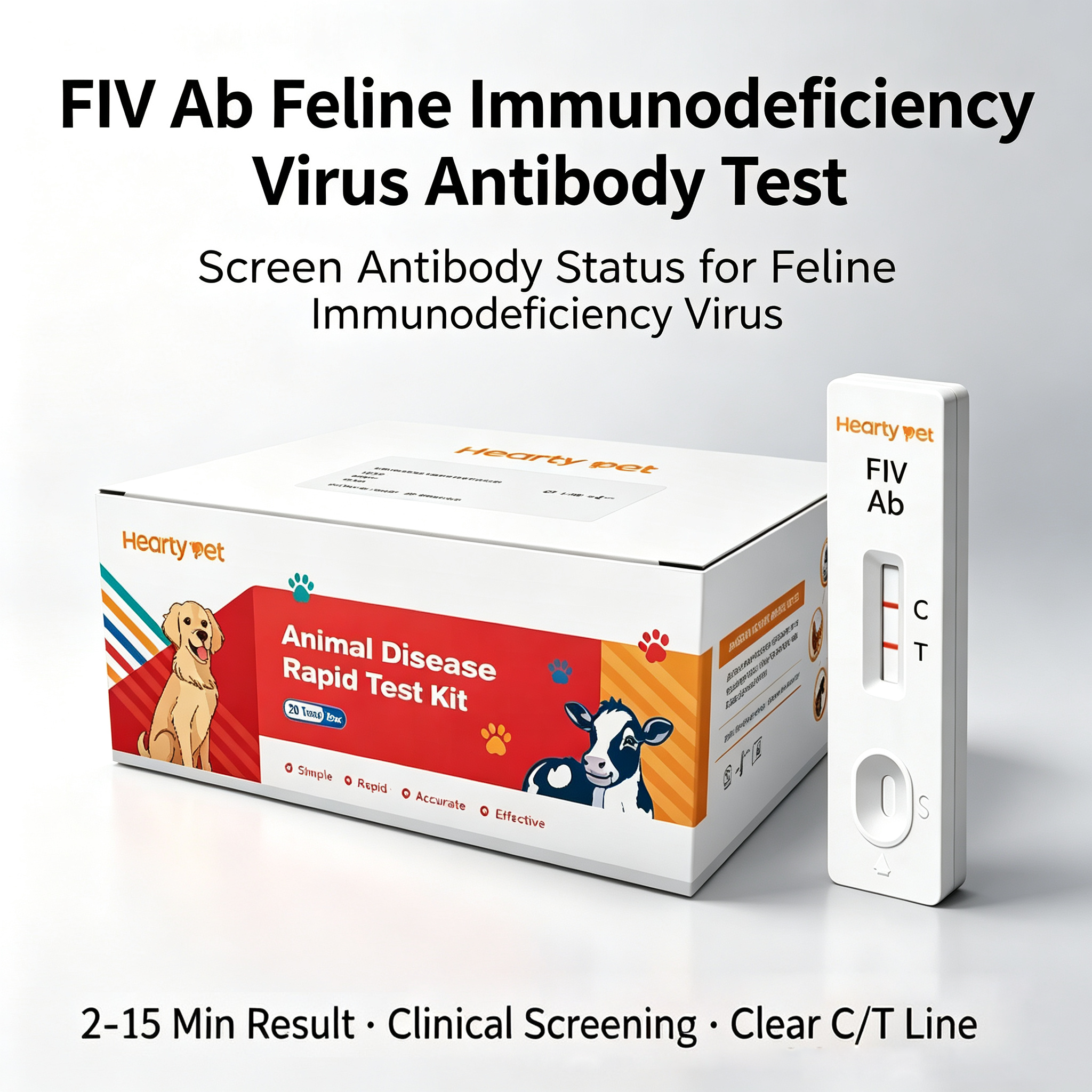 Feline Immunodeficiency Virus (FIV) Antibody Rapid Test Kit
