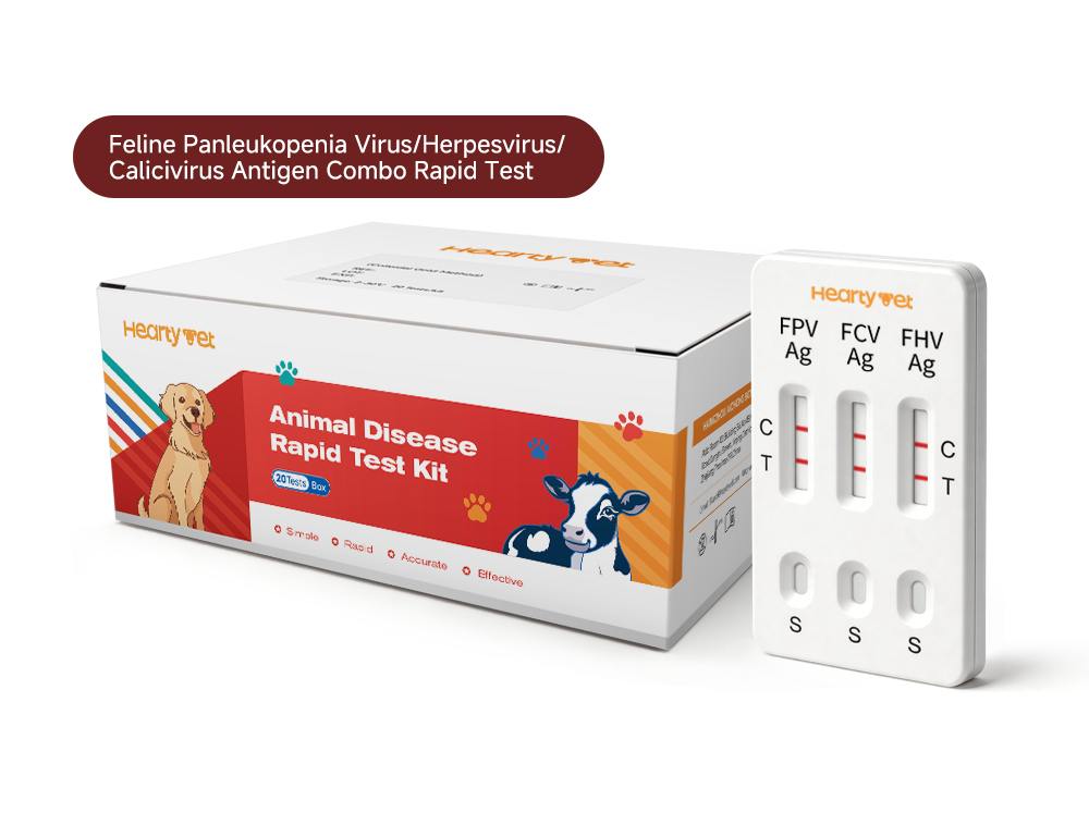 Feline Core Virus Triple Antigen Rapid Test Kit (FPV/FCV/FHV Ag)