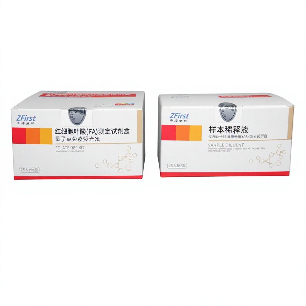 ZFirst Erythrocyte Folate (RBC Folate) Test Kit Quantum Dots Immunoassay (QD-FIA) FA Diagnostic Reagent 