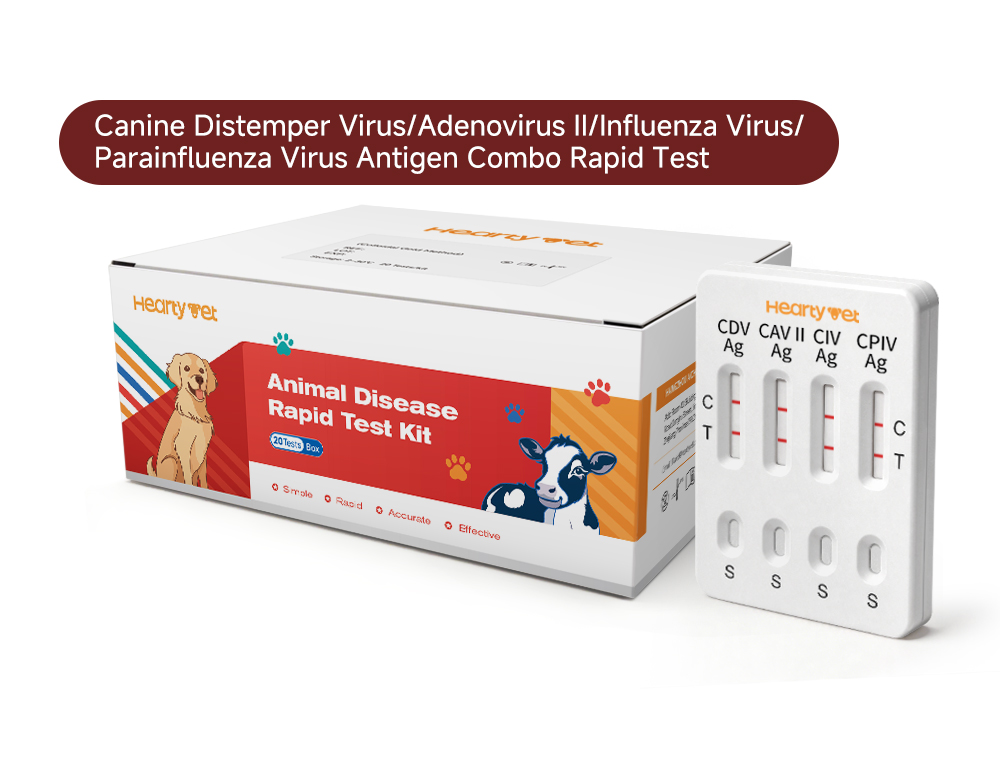 Canine Respiratory 4-in-1 Rapid Test Kit (CDV/CAV-2/CIV/CPIV Ag)
