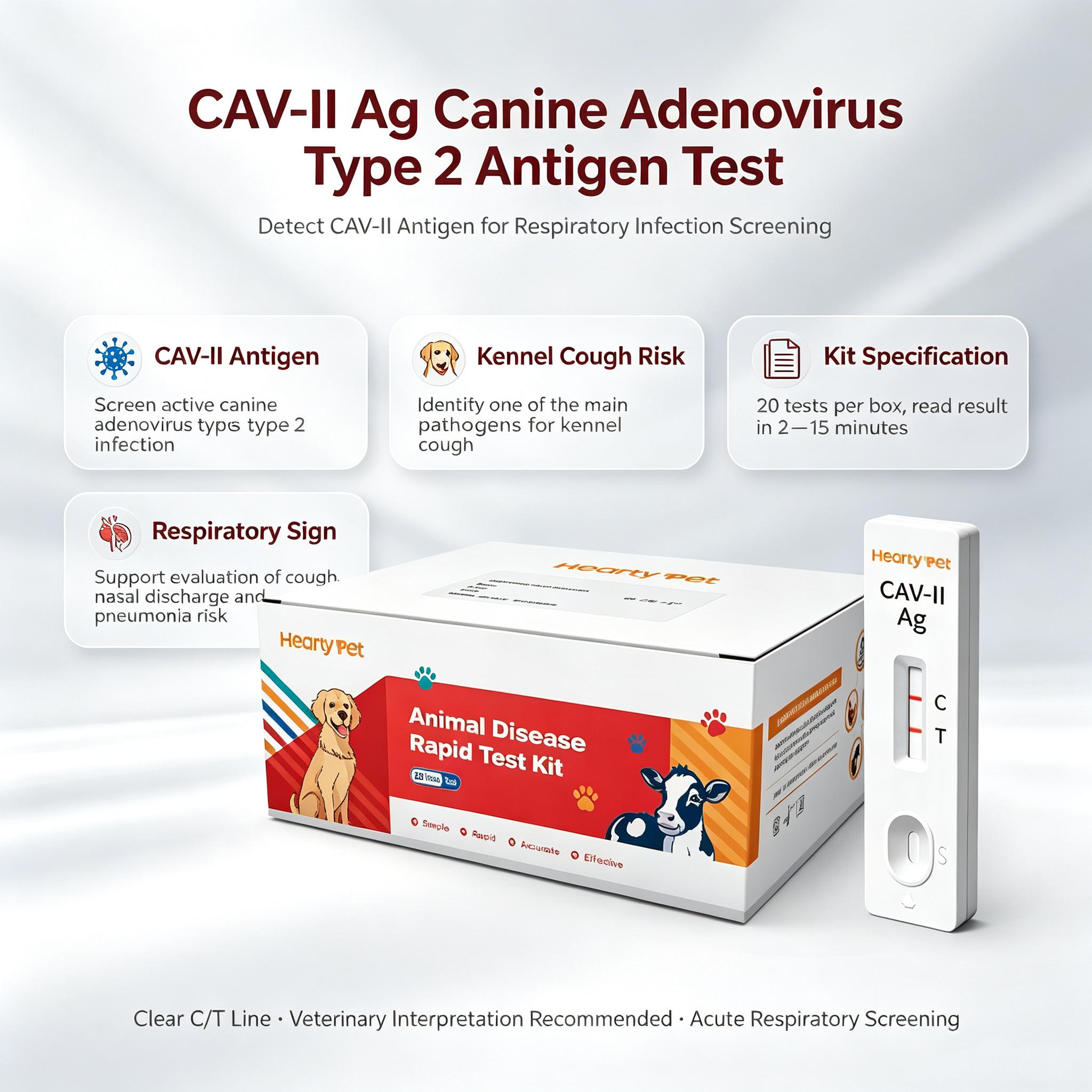 Canine Adenovirus Type II (CAV-2) Rapid Antigen Test Kit