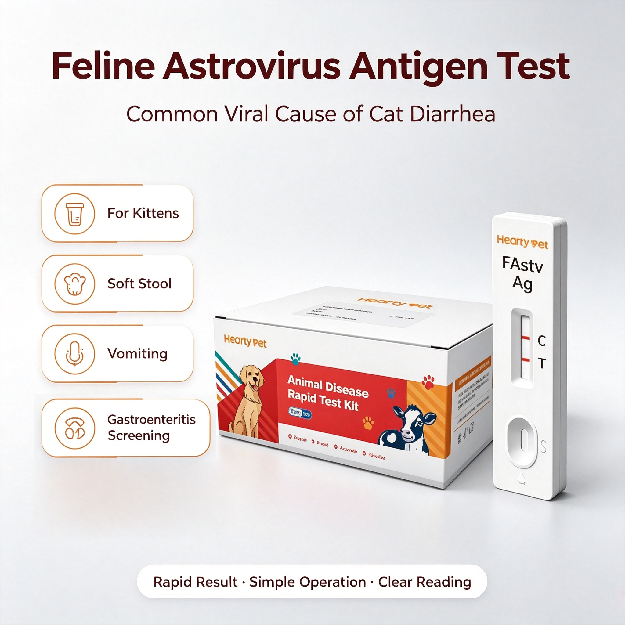 Feline Coronavirus (FCoV) Rapid Antigen Test Kit