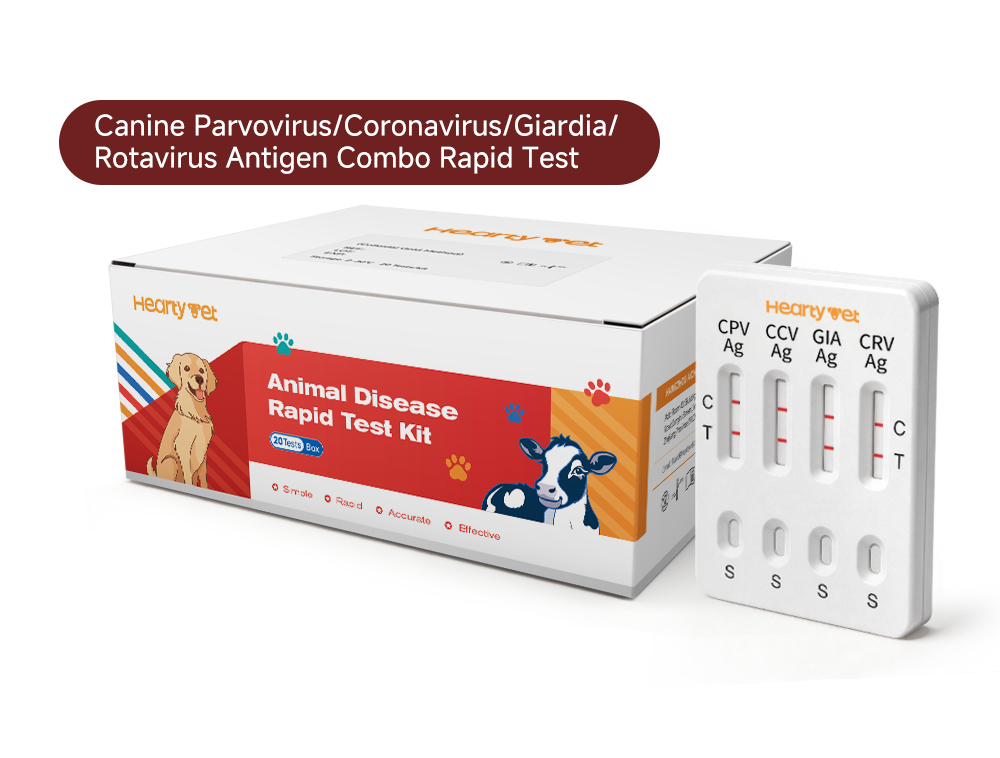 Canine GI 4-in-1 Rapid Test Kit (CPV/CCV/GIA/CRV Ag)