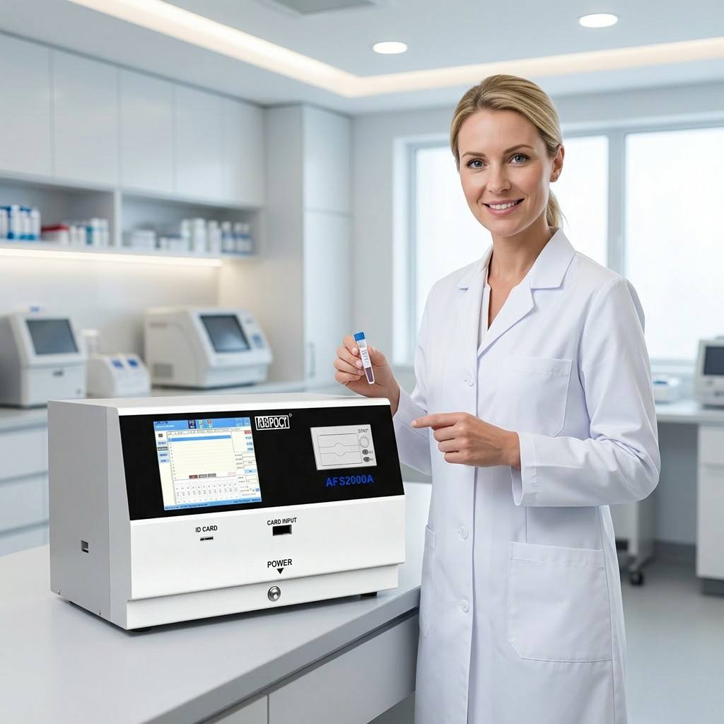 Labsim AFS2000A Multi-channel Automatic Fluorescence Immunoassay Analyzer 120T/H High-Throughput POCT Analyzer for Clinical Laboratory 
