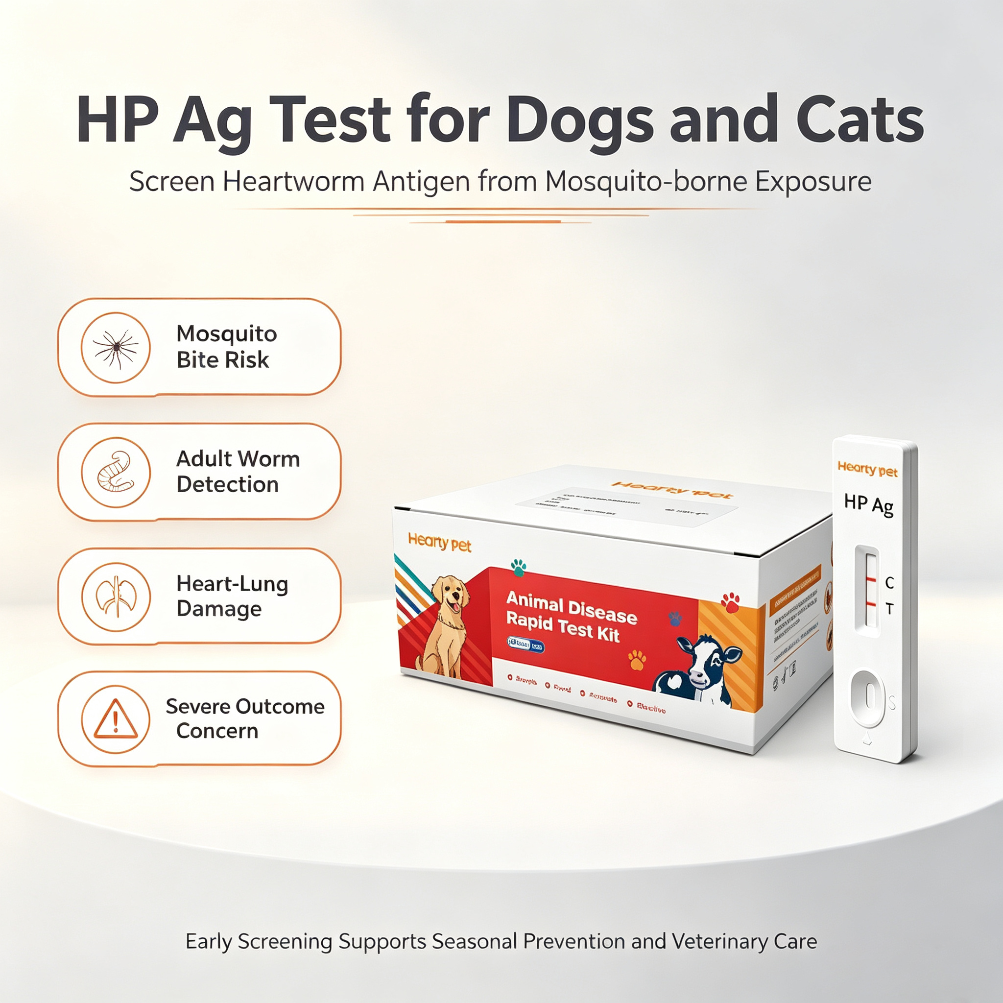 Feline Helicobacter pylori (HP) Rapid Antigen Test Kit