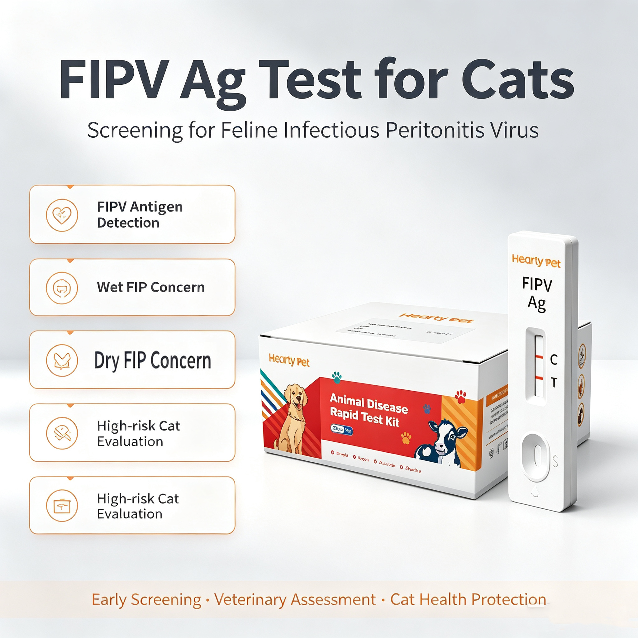 Feline Infectious Peritonitis Virus (FIPV) Rapid Antigen Test Kit