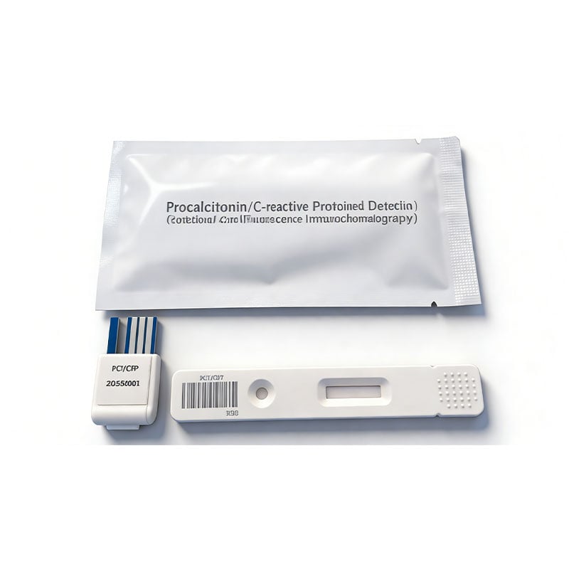 Medical Grade High Accuracy PCT/CRP Dual Detection Kit 15min Reading Time Fluorescence Immunochromatography 25 Tests Per Kit