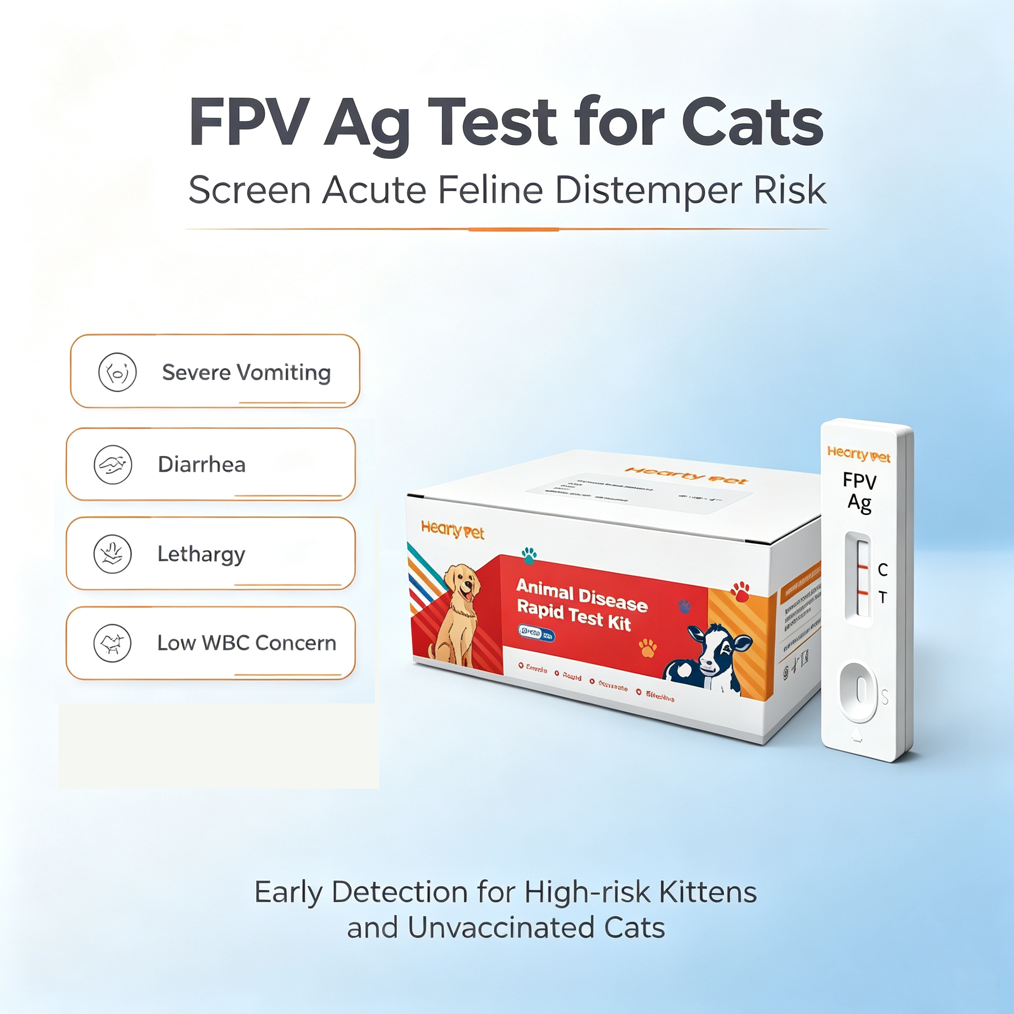 Feline Panleukopenia Virus (FPV) Rapid Antigen Test Kit