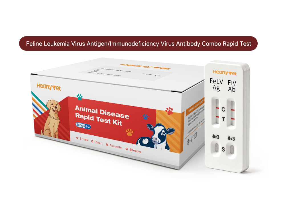 FeLV Antigen + FIV Antibody Dual Rapid Test Kit for Cats