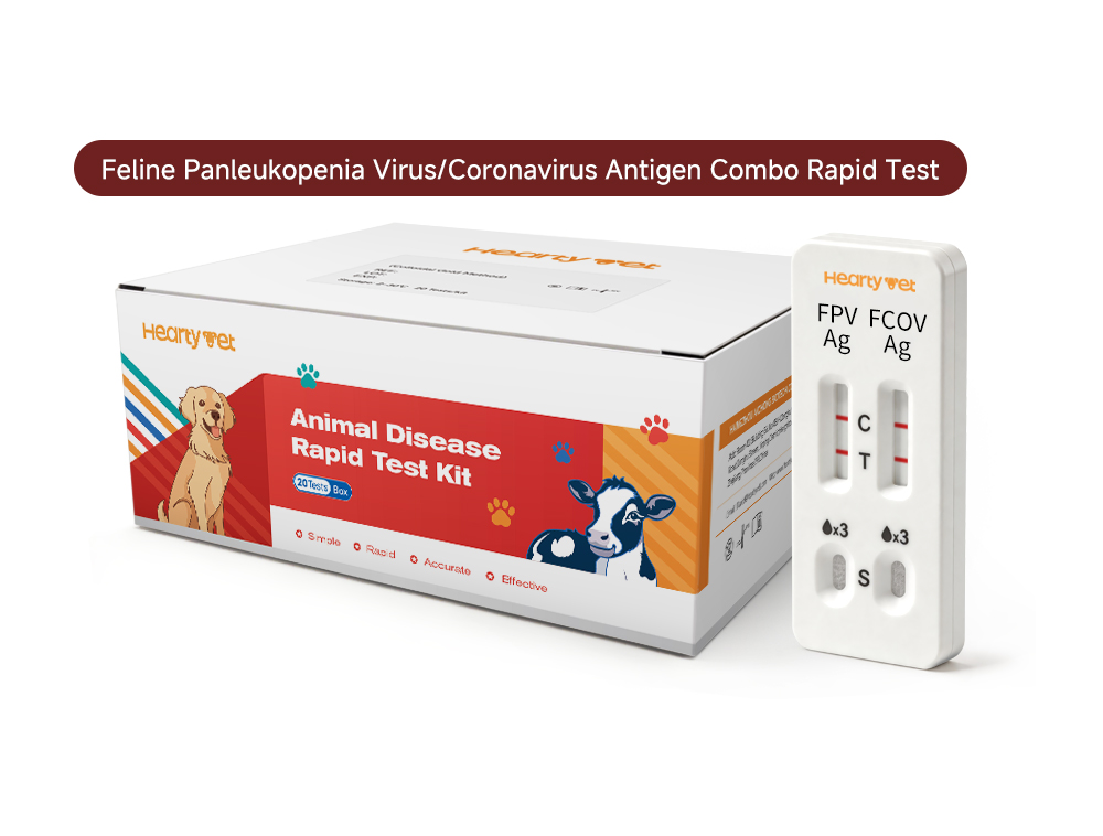 Feline Panleukopenia + Coronavirus Dual Rapid Test Kit (FPV/FCoV Ag)