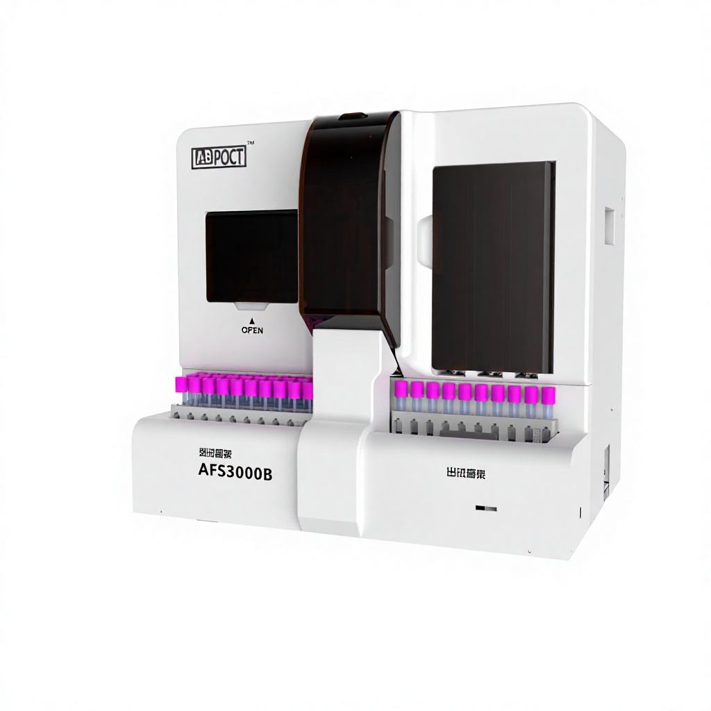 Labsim AFS3000B Fully Automated Fluorescence Immunoassay Analyzer with Track System 30 Sample Positions POCT Analyzer