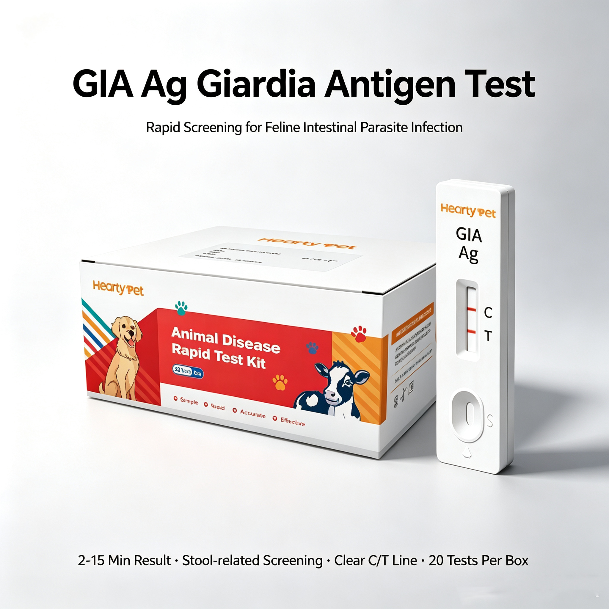 Feline Giardia Rapid Antigen Test Kit