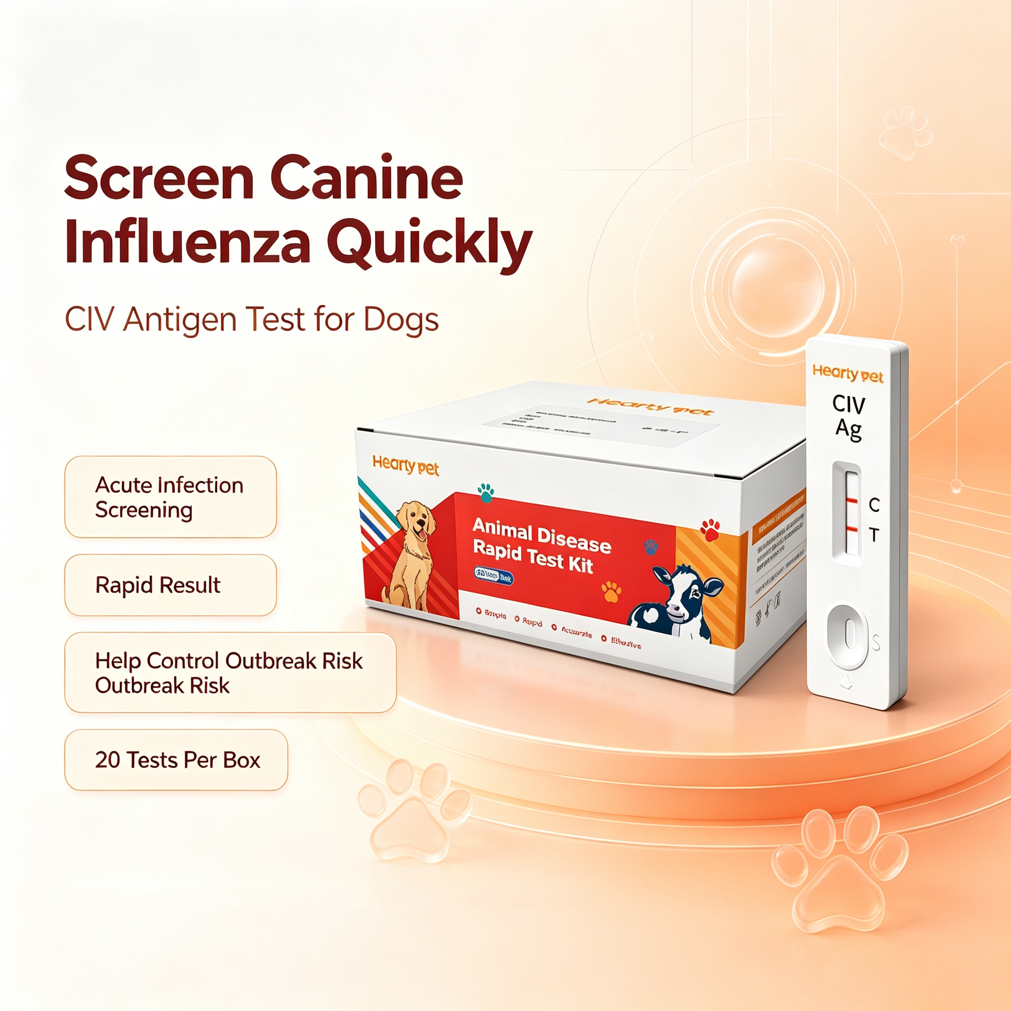 Canine Influenza Virus (CIV) Rapid Antigen Test Kit