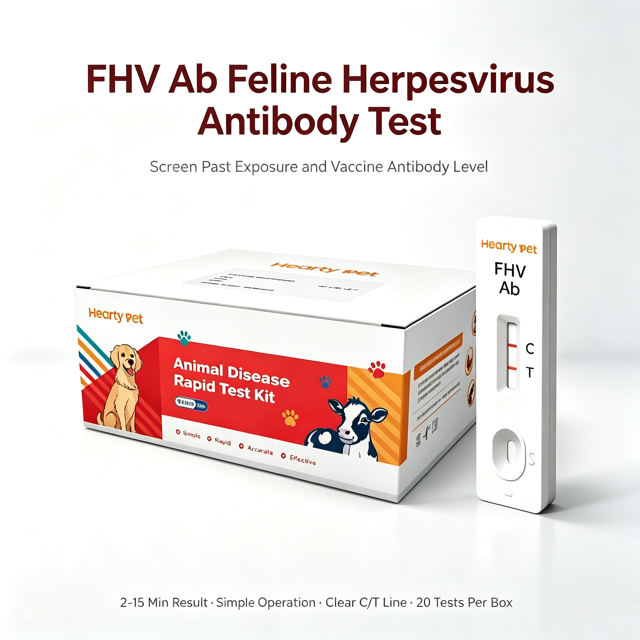 Feline Herpesvirus (FHV-1) Antibody Rapid Test Kit