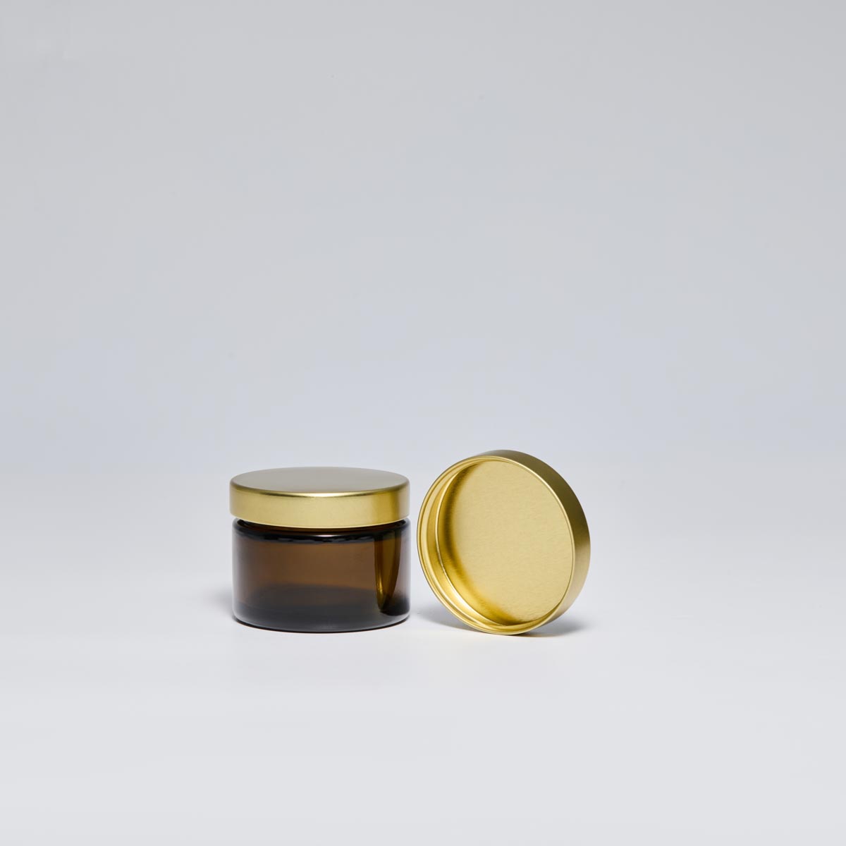 53/400 Luxury Gold Unishell Cap for Cosmetic Cream Jars - 53mm Premium Metal Lid
