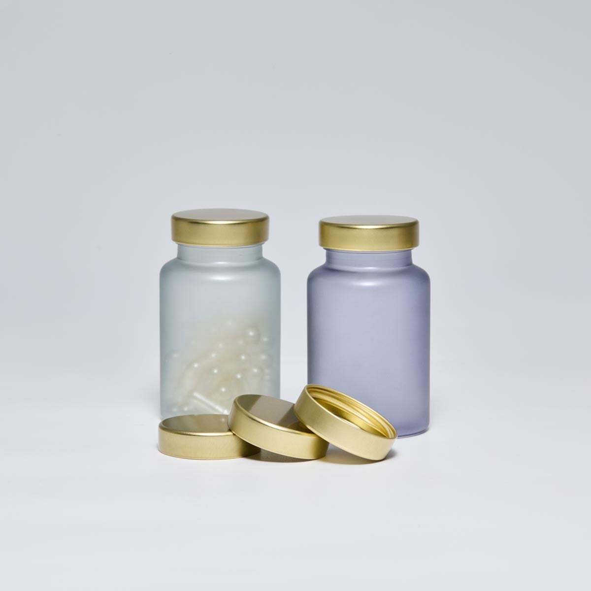 38mm 38/400 Gold Unishell Cap for PET Supplement Jars - Luxury Tinplate Unishell Closure 