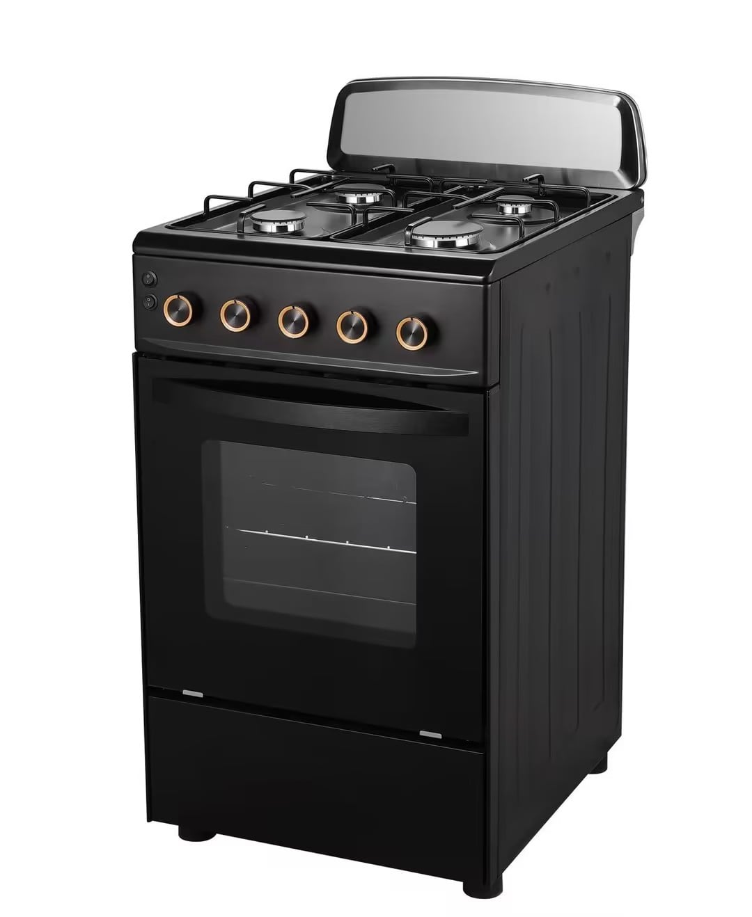 FS-45 Fogão a Gás Autônomo de 50/60 cm com Forno, Cor Preta