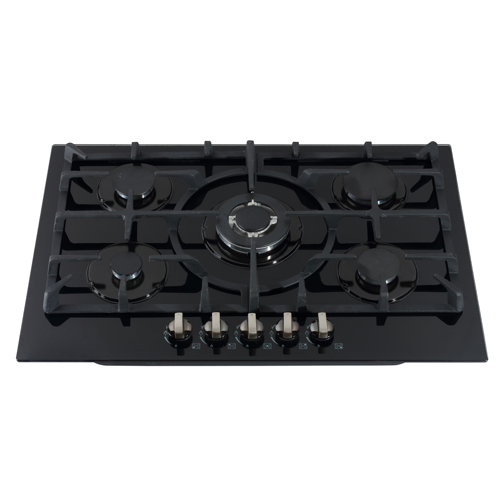 GS5G23 China Factory Cooking 76CM Gas Stove Tempered Glass Gas Cooker Hobs Household Used  