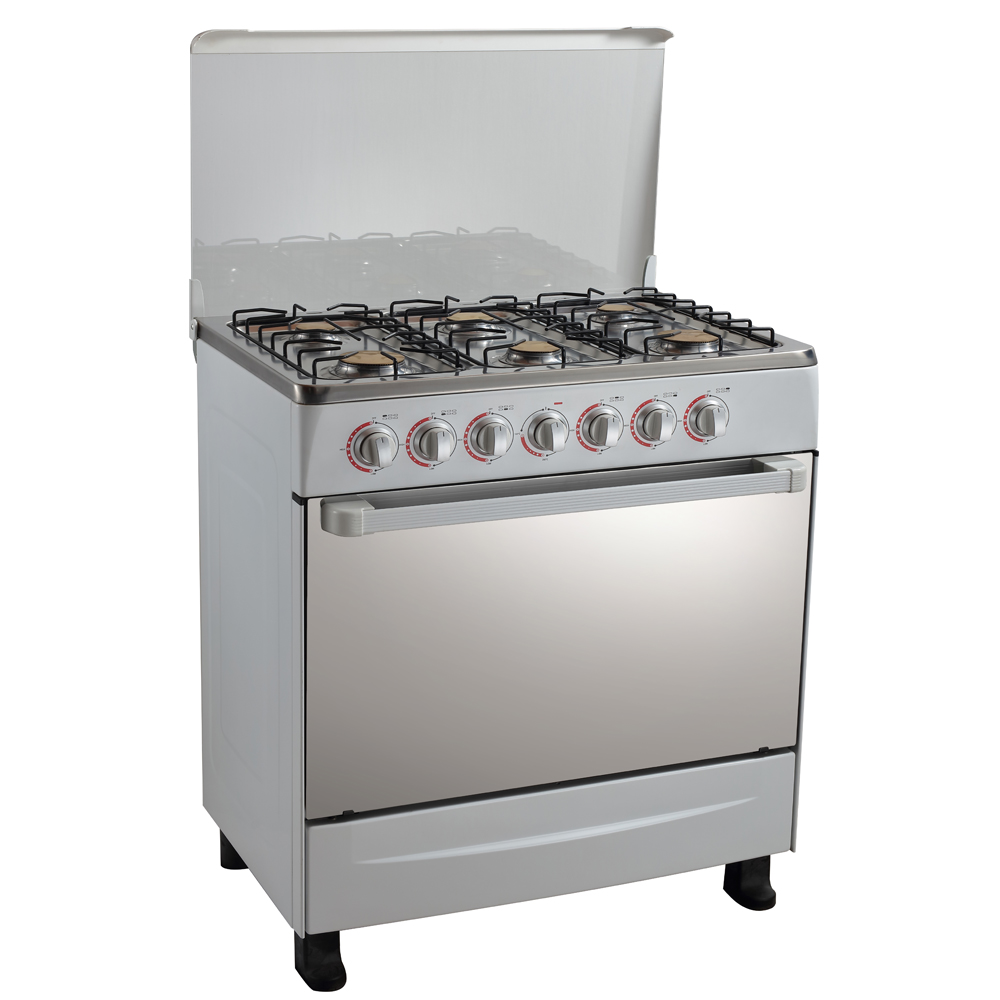 FS-33 30Inch 76cm Freestanding Gas Range With 6 Burner Hot Sell Gas Oven With White Color 