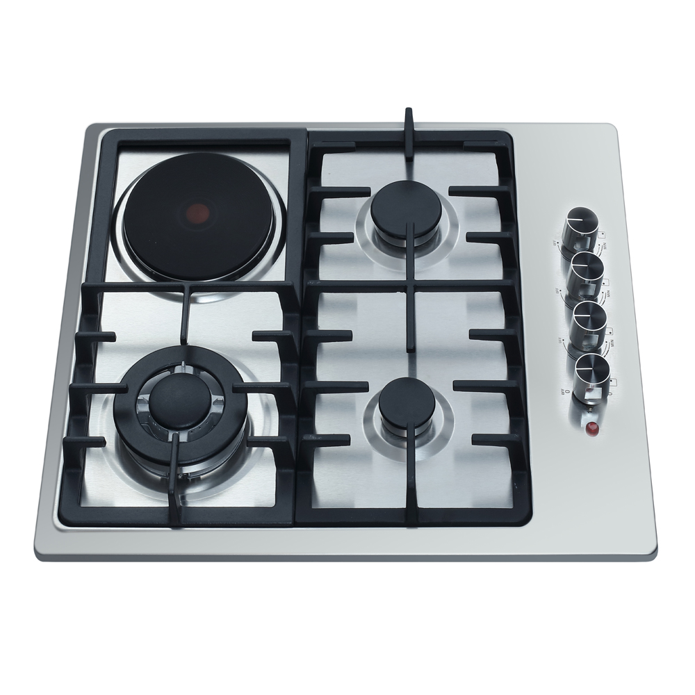 GS4S35B Cocina de diseño más reciente, 60 cm, placas de gas y eléctricas de acero inoxidable, para uso doméstico